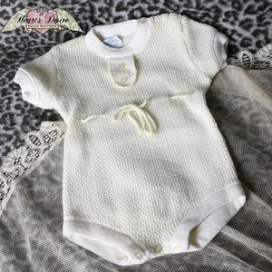 Vintage Cream Knit Nursery Decor Or For Pictures